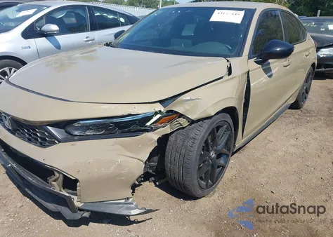 2025 Honda Civic Sport из США, поврежденный, VIN 19XFL2H87SE003740